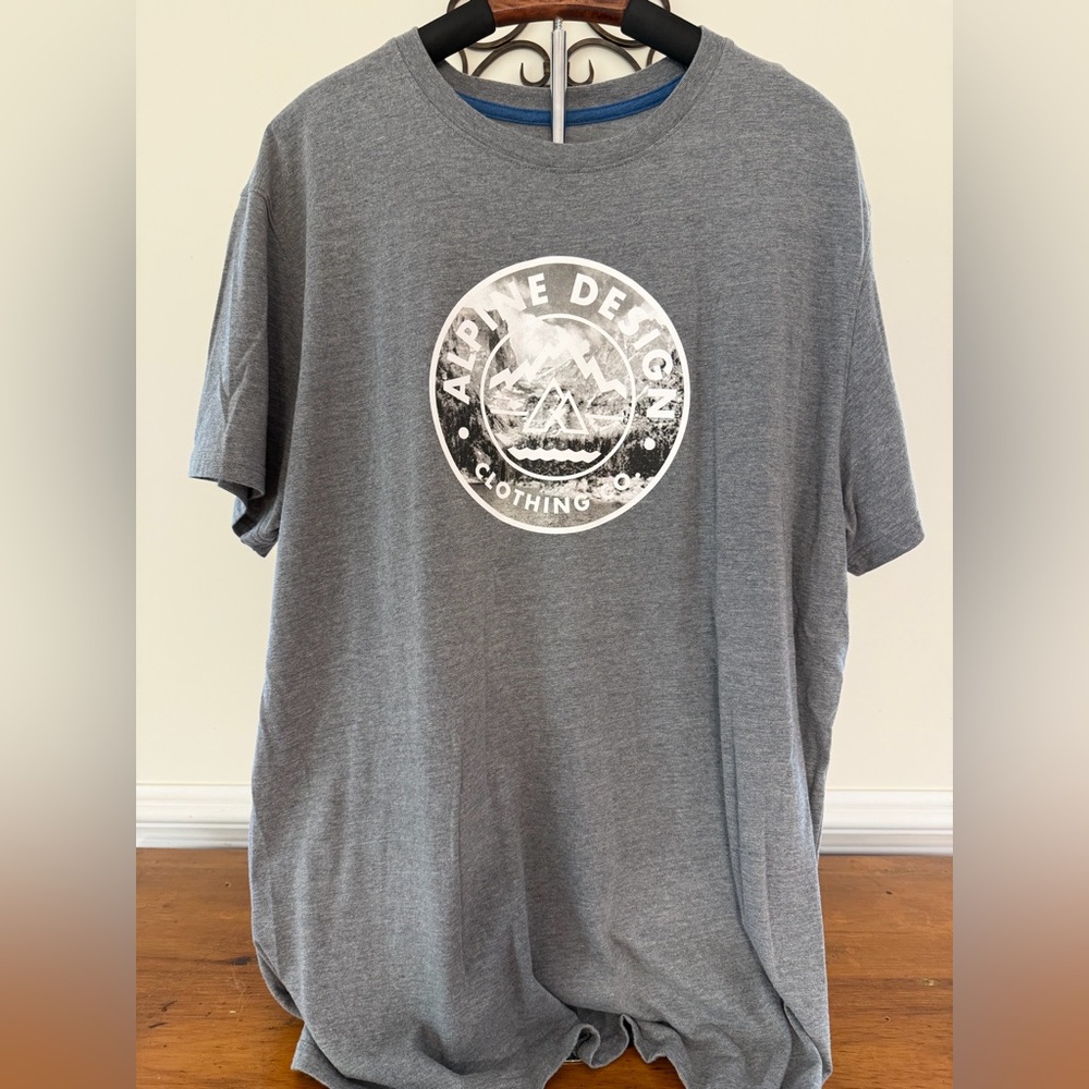 Alpine Design Charcoal Tee for Men